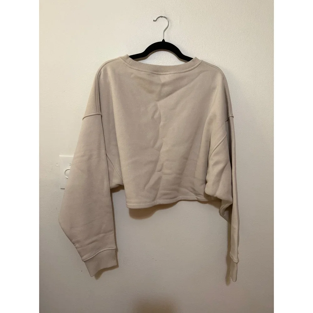 Buffbunny Collection Moves Fleece Crop Pullover Sweatshirt Size M